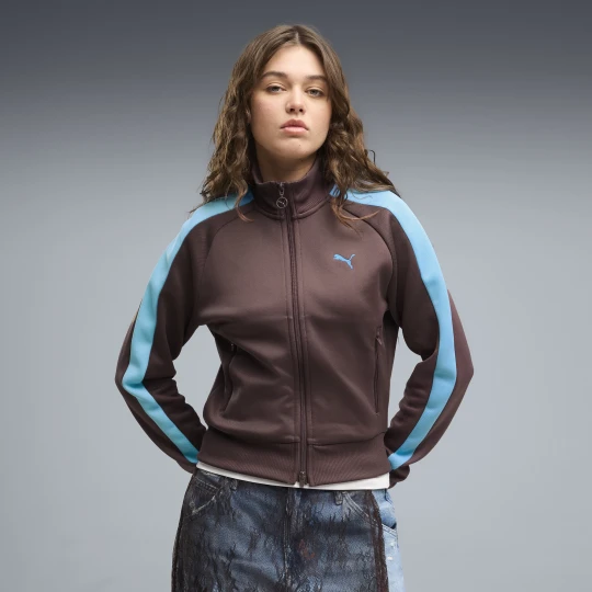 Zdjęcie produktu PUMA Damska krótka kurtka dresowa T7 ALWAYS ON, Odzież, Brązowy