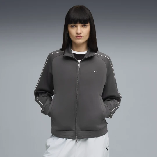 Zdjęcie produktu PUMA Damska kurtka dresowa T7, Odzież, Szary