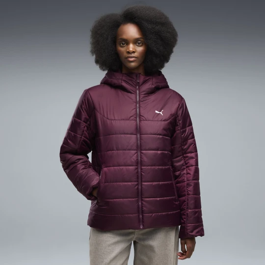 Zdjęcie produktu PUMA Damska kurtka wyÅ›cielana Essentials z kapturem, OdzieÅ¼, Czerwony