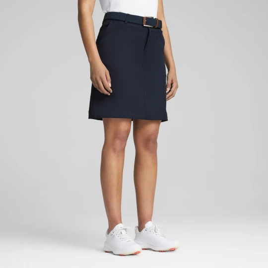 Zdjęcie produktu PUMA Damska spódnica do golfa Jan 20", Odzież, Niebieski Deep Navy