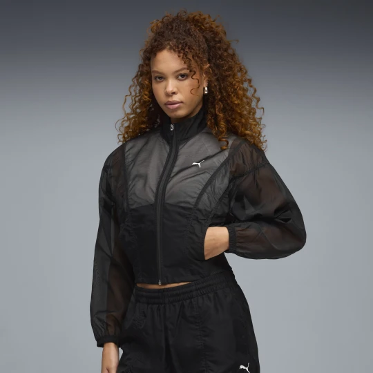 Zdjęcie produktu PUMA Damska tkana kurtka oversize Dare To, OdzieÅ¼, Czarny