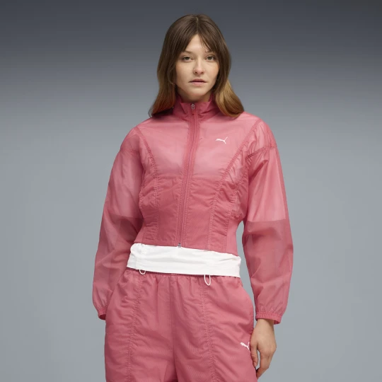 Zdjęcie produktu PUMA Damska tkana kurtka oversize Dare To, OdzieÅ¼, RÃ³Å¼owy Wild Pink