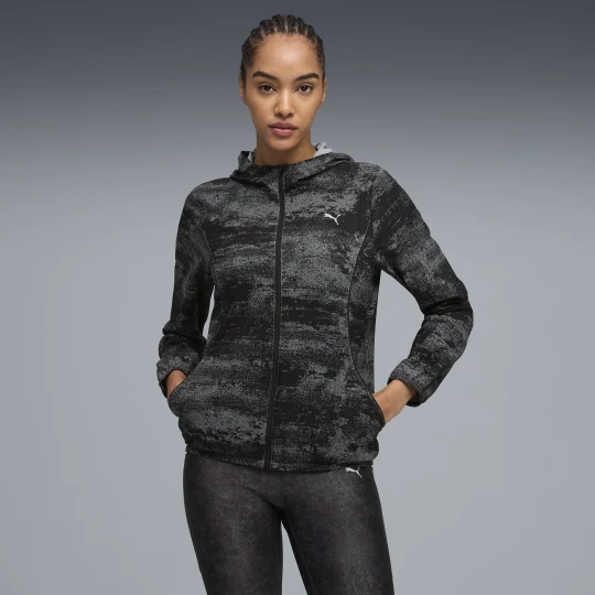 Zdjęcie produktu PUMA Damska tkana kurtka Run Velocity Printed, Odzież, Czarny