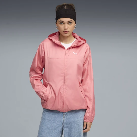 Zdjęcie produktu PUMA Damska wiatrówka o standardowym kroju Essentials, Odzież, Różowy