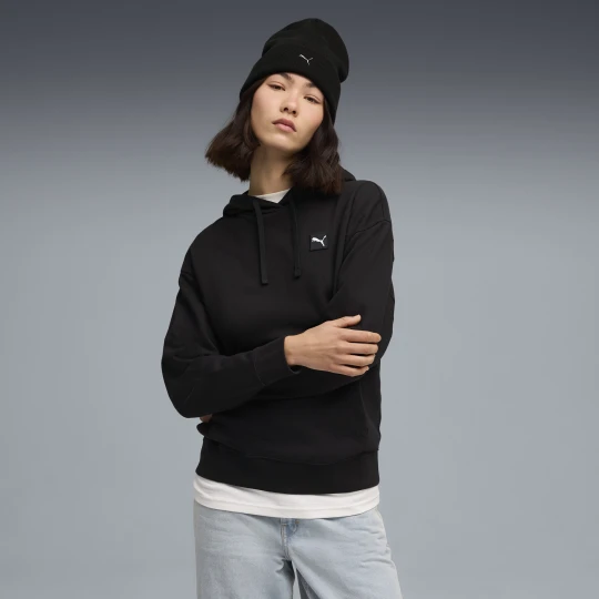 Zdjęcie produktu PUMA Damska wygodna bluza z kapturem Essentials Elevated, Odzież, Czarny