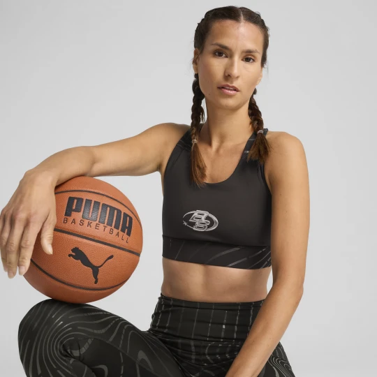 Zdjęcie produktu PUMA Damski stanik do koszykówki Stewie 4 Prism, Odzież, Czarny
