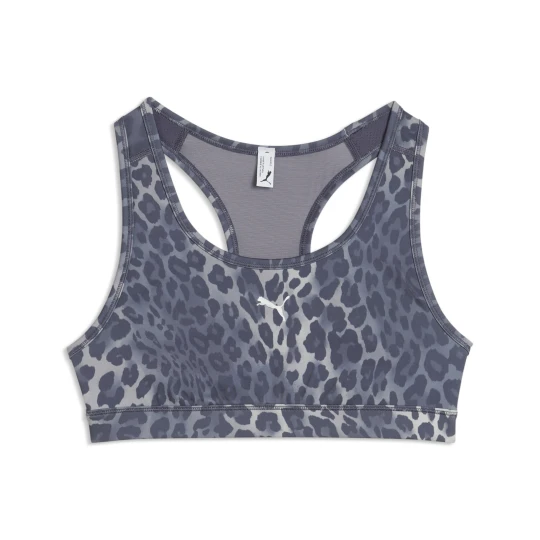 Zdjęcie produktu PUMA Damski stanik sportowy 4KEEPS o śCzerwonynim wsparciu, Odzież, Szary