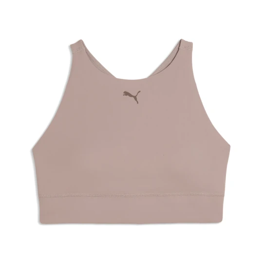 Zdjęcie produktu PUMA Damski stanik z zabudowanym dekoltem SHAPELUXE, Odzież, Beżowy