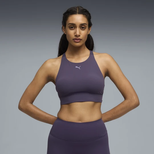 Zdjęcie produktu PUMA Damski stanik z zabudowanym dekoltem SHAPELUXE, OdzieÅ¼, Fioletowy