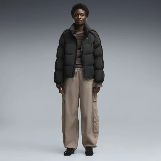 Zdjęcie produktu PUMA Damskie bojÃ³wki Essentials o luÅºnym kroju, OdzieÅ¼, BeÅ¼owy Mouse Gray
