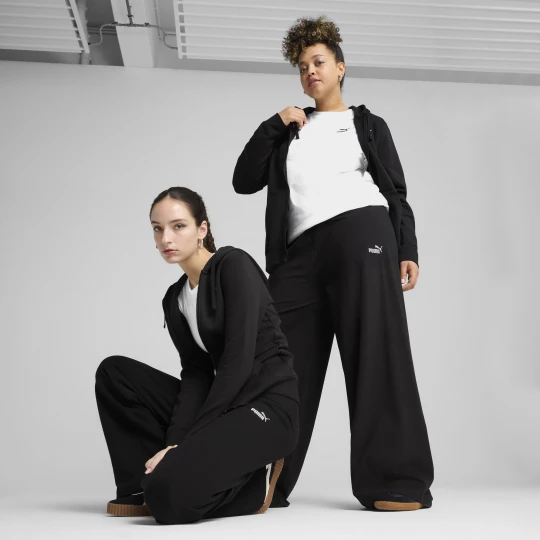 Zdjęcie produktu PUMA Damskie legginsy z wysokim stanem, prostymi nogawkami i małym logo No. 1 ESS, Odzież, Czarny
