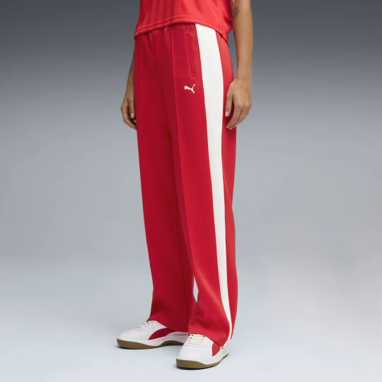Zdjęcie produktu PUMA Damskie proste spodnie dresowe T7 Always On, Akcesoria, Czerwony