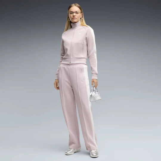 Zdjęcie produktu PUMA Damskie proste spodnie dresowe T7 Always On, Akcesoria, Różowy