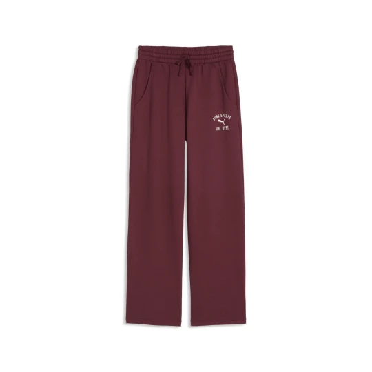 Zdjęcie produktu PUMA Damskie proste spodnie dresowe Varsity z wysokim stanem, Odzież, Czerwony