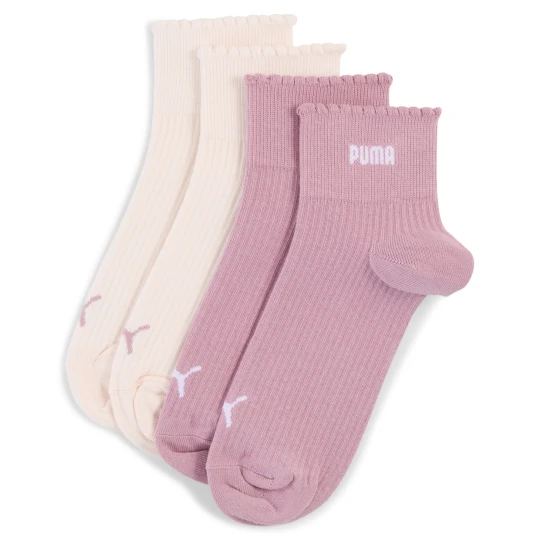 Zdjęcie produktu PUMA Damskie skarpety za kostkę, 2 pary, Akcesoria, Różowy