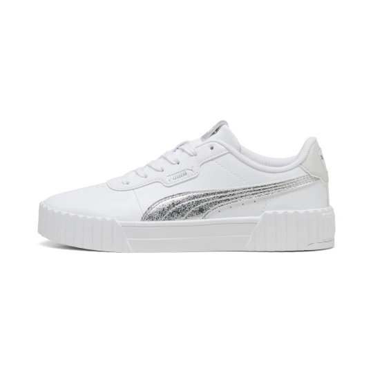 Zdjęcie produktu PUMA Damskie sneakersy Carina 3.0 Metaliczny Whisper, Buty, Biały srebrny