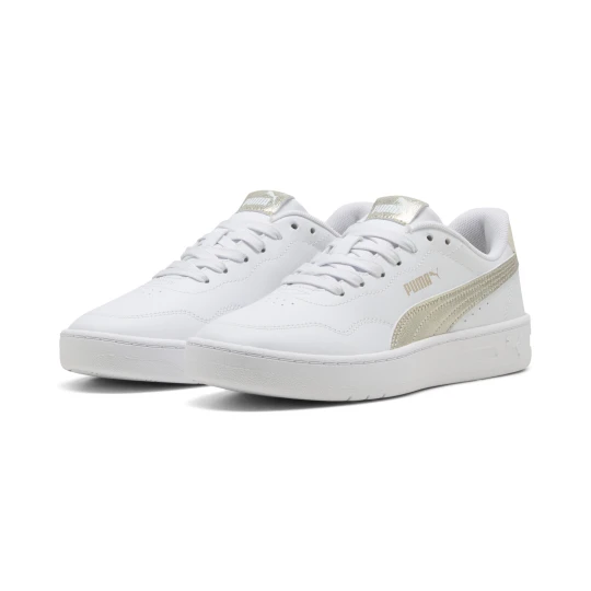 Zdjęcie produktu PUMA Damskie sneakersy Court Lally Metaliczny Whisper, Akcesoria, Biały srebrny