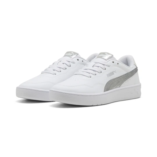 Zdjęcie produktu PUMA Damskie sneakersy Court Lally Metaliczny Whisper, Akcesoria, Biały srebrny