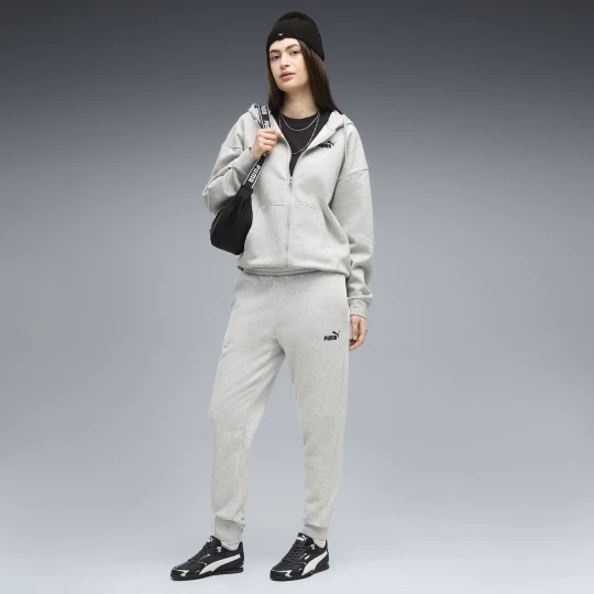 Zdjęcie produktu PUMA Damskie spodnie dresowe Essentials z maÅ‚ym logo No. 1, OdzieÅ¼, Szary