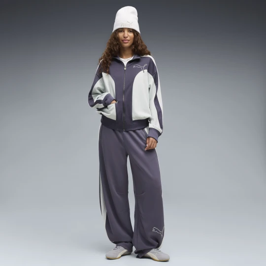 Zdjęcie produktu PUMA Damskie spodnie dresowe T7 Love Of The Cat Relaxed Barrel, OdzieÅ¼, Szary