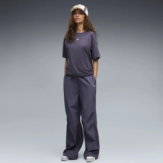 Zdjęcie produktu PUMA Damskie spodnie spadochroniarskie Wardrobe Essentials, OdzieÅ¼, Szary