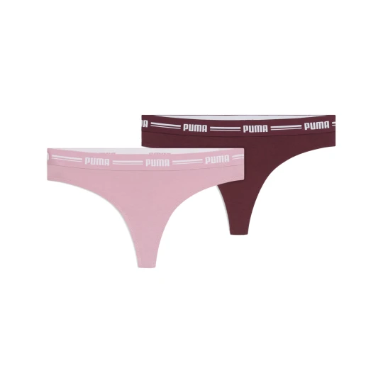 Zdjęcie produktu PUMA Damskie stringi dwupak, Odzież, Czerwony