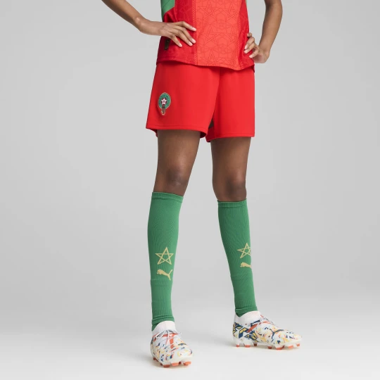 Zdjęcie produktu PUMA Damskie szorty Maroko 2025, Odzież, Czerwony