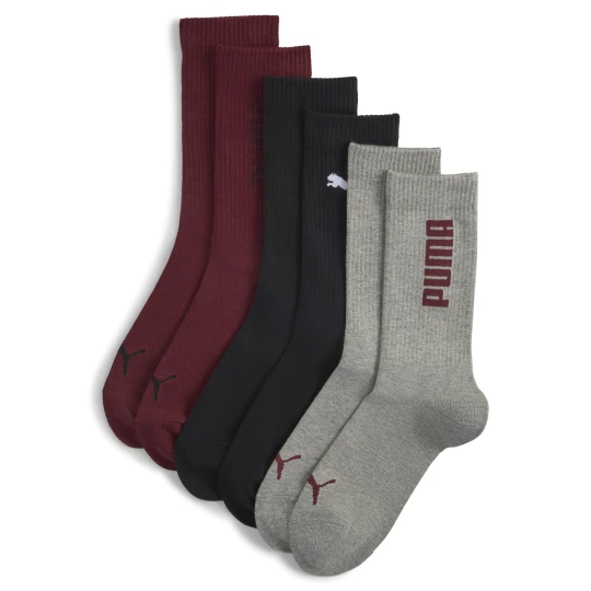 Zdjęcie produktu PUMA Długie skarpety unisex (3 pary), Odzież, Czerwony