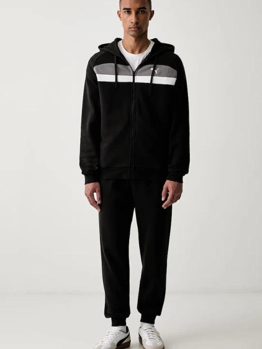 Zdjęcie produktu Puma dres męski z bawełną czarny