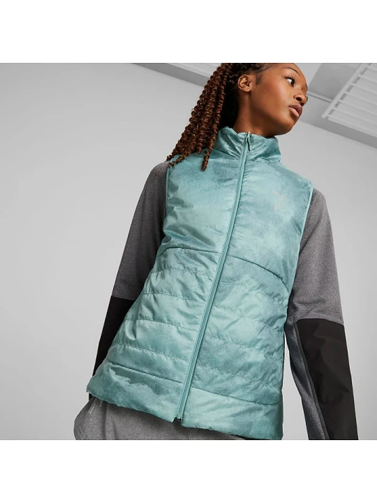 Zdjęcie produktu Puma Dwustronna kamizelka pikowana w kolorze turkusowym rozmiar: M