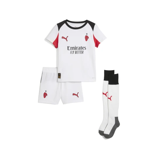 Zdjęcie produktu PUMA DzieciÄ™cy strÃ³j wyjazdowy AC Milan 25/26, OdzieÅ¼, BiaÅ‚y