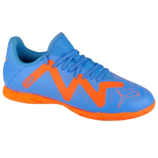 Zdjęcie produktu Puma Future Play IT Jr 107204-01, Dla chłopca, Niebieskie, buty halowe - halówki, skóra syntetyczna, rozmiar: 29