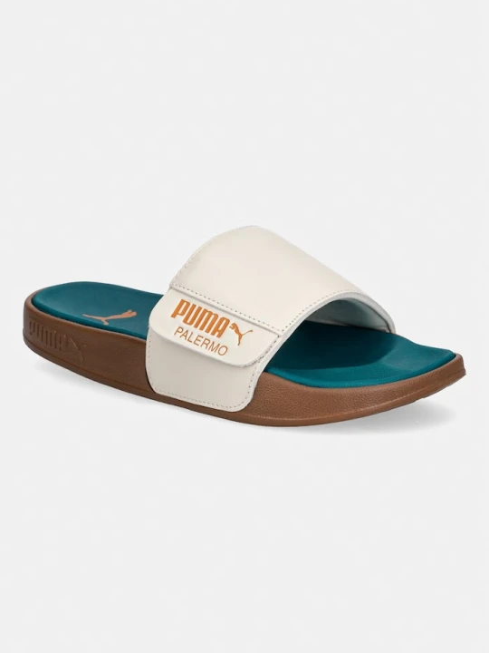 Zdjęcie produktu Puma klapki damskie skórzane Leadcat 2.0 turkusowy