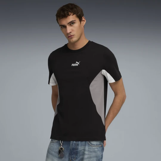 Zdjęcie produktu PUMA Koszulka mÄ™ska Essentials z blokami kolorÃ³w, OdzieÅ¼, Czarny