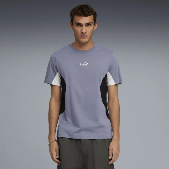 Zdjęcie produktu PUMA Koszulka męska Essentials z blokami kolorów, Odzież, Szary