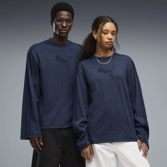 Zdjęcie produktu PUMA Koszulka unisex z długim rękawem T7, Odzież, Niebieski