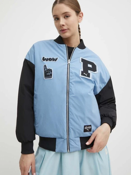 Zdjęcie produktu Puma kurtka bomber dwustronna PUMA X SOPHIA CHANG niebieski