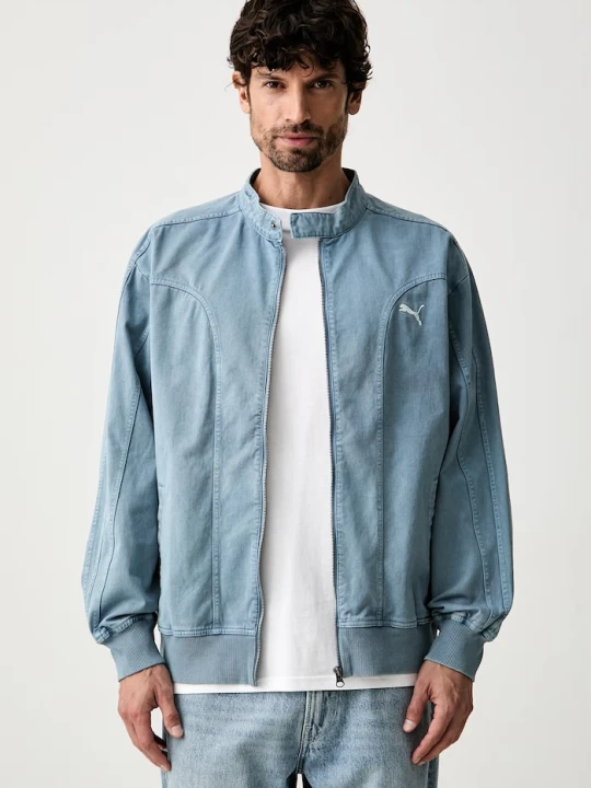Zdjęcie produktu Puma kurtka jeansowa męska bawełniana FUTURE PUMA ARCHIVE niebieski