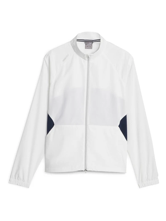 Zdjęcie produktu Puma Kurtka przeciwwiatrowa "Monterey" w kolorze biało-granatowym rozmiar: M