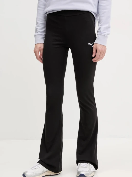 Zdjęcie produktu Puma legginsy sportowe damskie bawełniane z elastanem Flared Leggings czarny