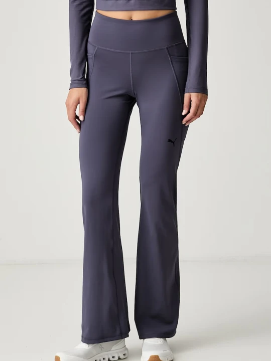 Zdjęcie produktu Puma legginsy sportowe damskie Essential Bootcut fioletowy