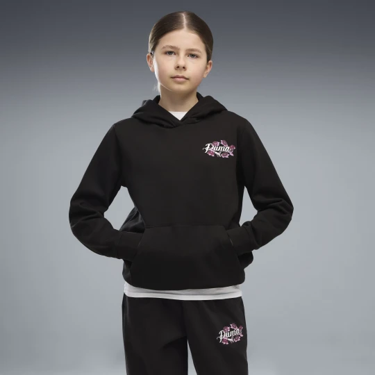 Zdjęcie produktu PUMA Młodzieżowa bluza z kapturem Essentials Nature 2.0 z nadrukiem, Akcesoria, Czarny