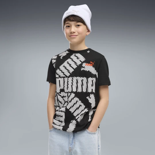 Zdjęcie produktu PUMA Młodzieżowa koszulka Essentials Logo Lab, Akcesoria, Czarny