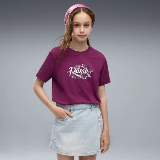 Zdjęcie produktu PUMA Młodzieżowa koszulka Essentials Nature 2.0 Graphic, Odzież, Różowy