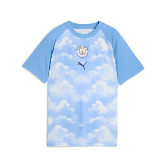 Zdjęcie produktu PUMA MÅ‚odzieÅ¼owa koszulka rozgrzewkowa Manchester City, Akcesoria, Niebieski