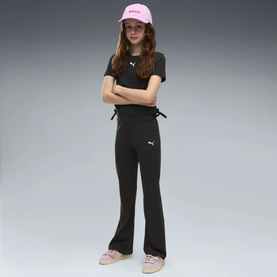 Zdjęcie produktu PUMA Młodzieżowe rozkloszowane legginsy Essentials z wysokim stanem, Odzież, Czarny