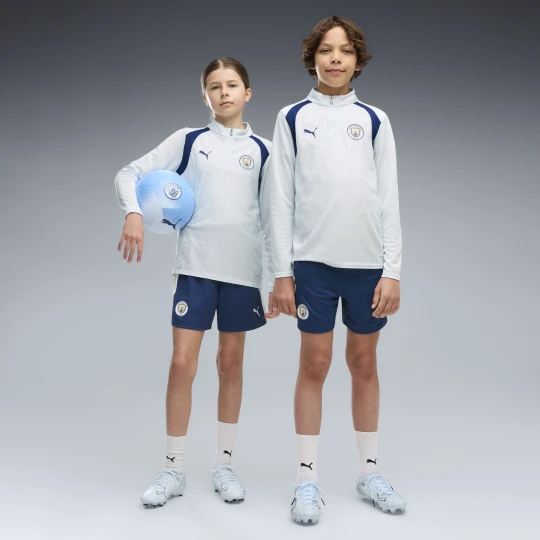 Zdjęcie produktu PUMA Młodzieżowe szorty treningowe Manchester City, Odzież, Niebieski