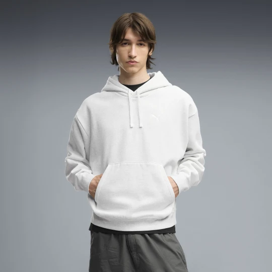 Zdjęcie produktu PUMA Męska bluza oversize z kapturem Essentials, Odzież, Biały