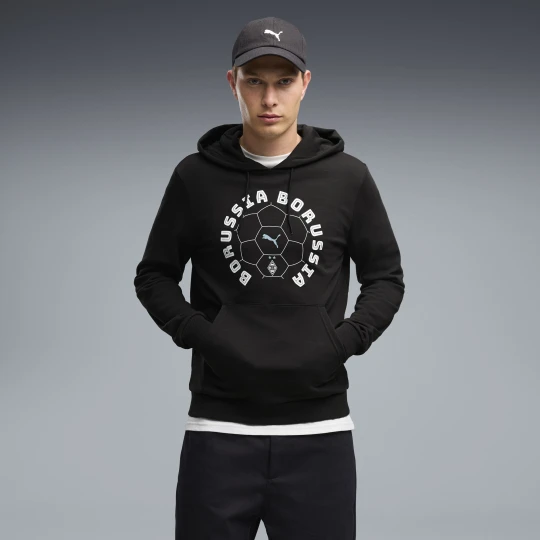 Zdjęcie produktu PUMA Męska bluza z kapturem ftblCulture Borussia Mönchengladbach, Akcesoria, Czarny