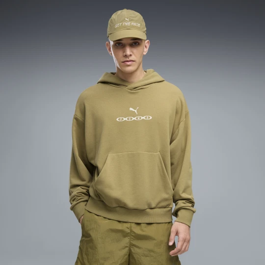 Zdjęcie produktu PUMA Męska bluza z kapturem Run Culture Collective o kroju boxy, Odzież, Brązowy